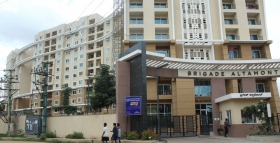 2 bhk semi-Furnished flat for rent in brigade altamont, narayanapura cross, near kristu jayanti college, hennur main road