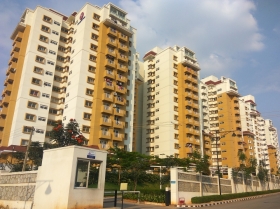 3 bhk semi furnished penthouse for sale in mantri webcity, hennur road