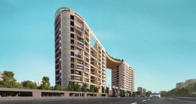 elevation of brigade caladium apartment hebbal near manyata tech park