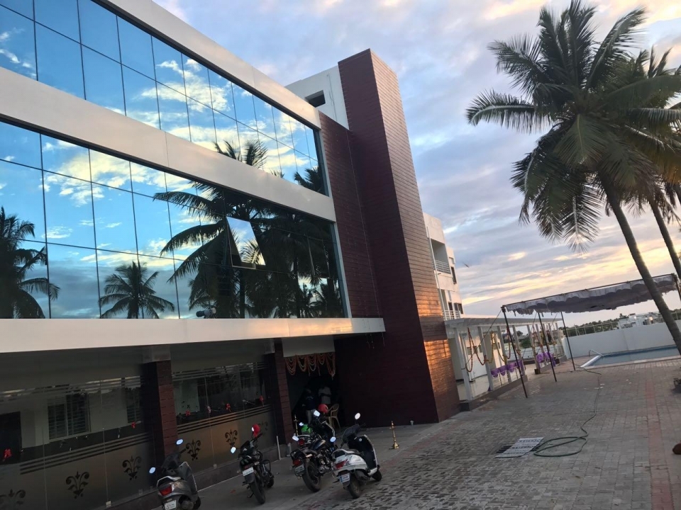 Brand new hotel for rent on tumkur highway Global Constructions and