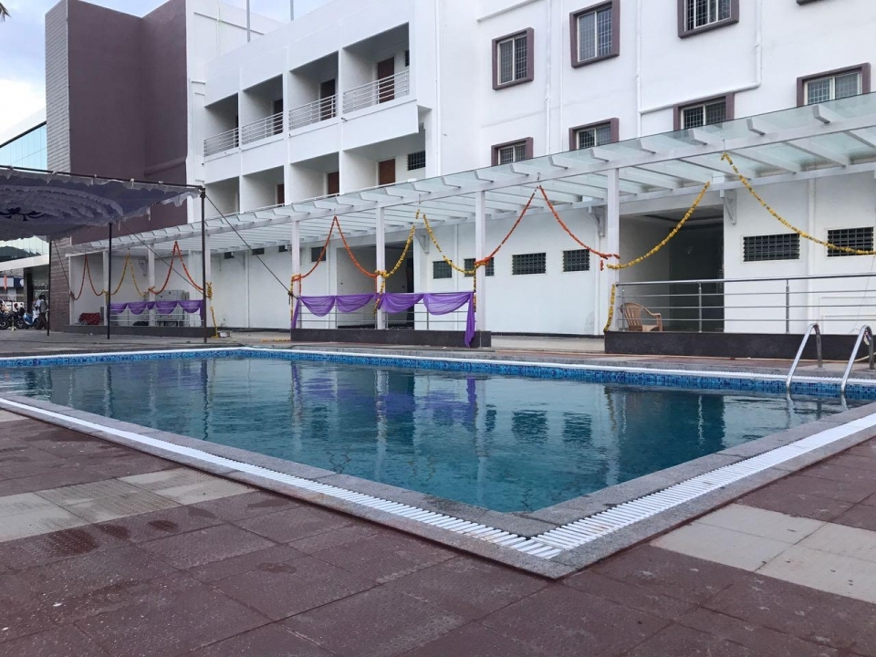 Brand new hotel for rent on tumkur highway Global Constructions and