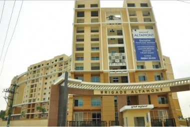 brand new spacious 2 bhk un furnished flat for rent in brigade altamont, narayanapura cross, near kristu jayanti college